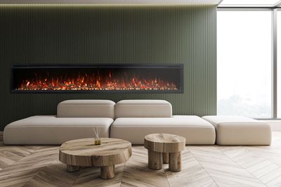 Modern Flames: 100" Spectrum Slimline Wall Mount/Recessed Fireplace - primary view