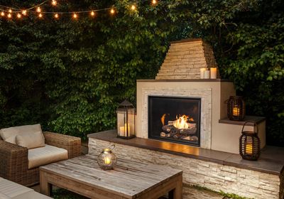 Town & Country: TC36 Outdoor Fireplace - primary view